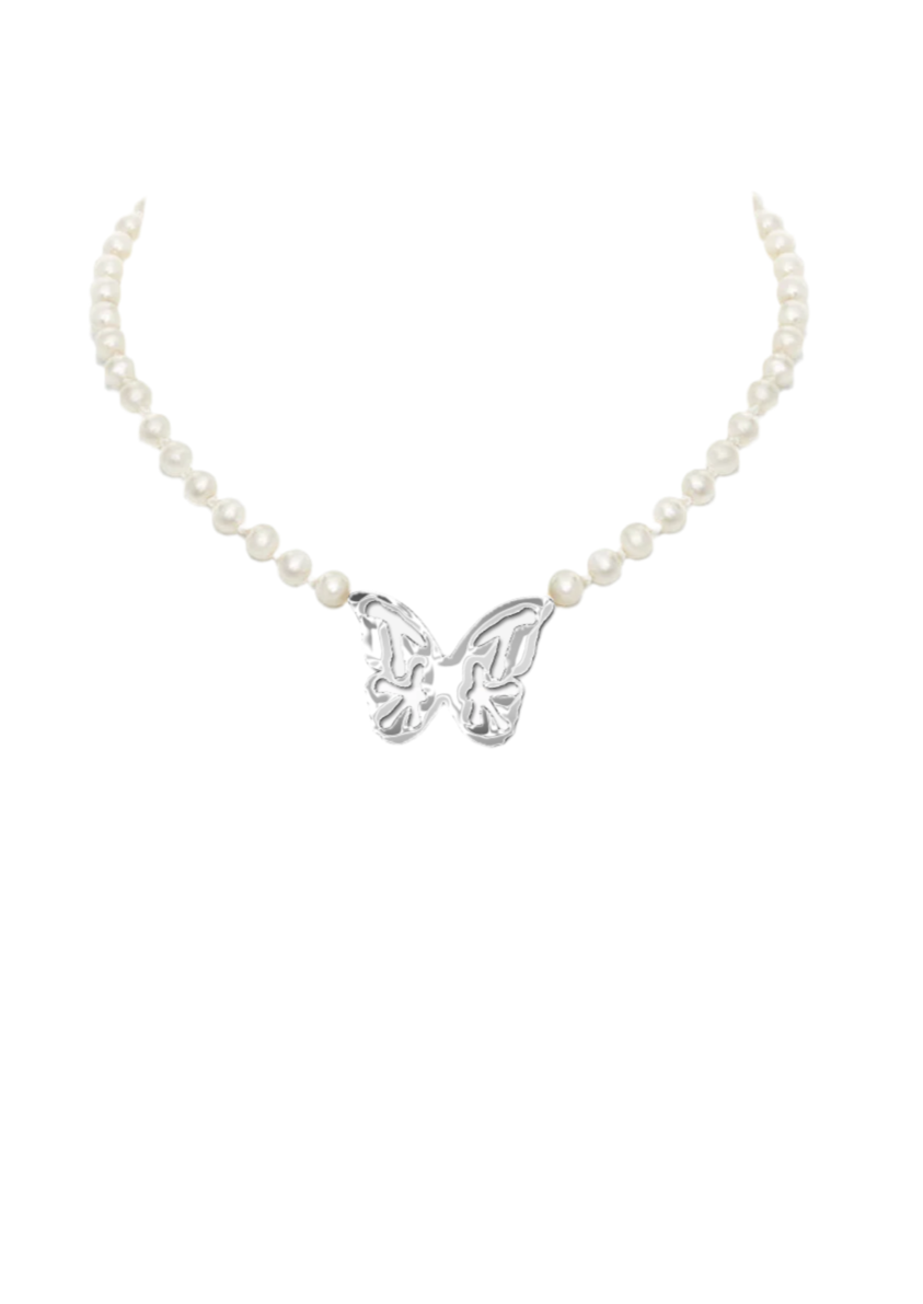 Freshwater Pearl Logo Necklace